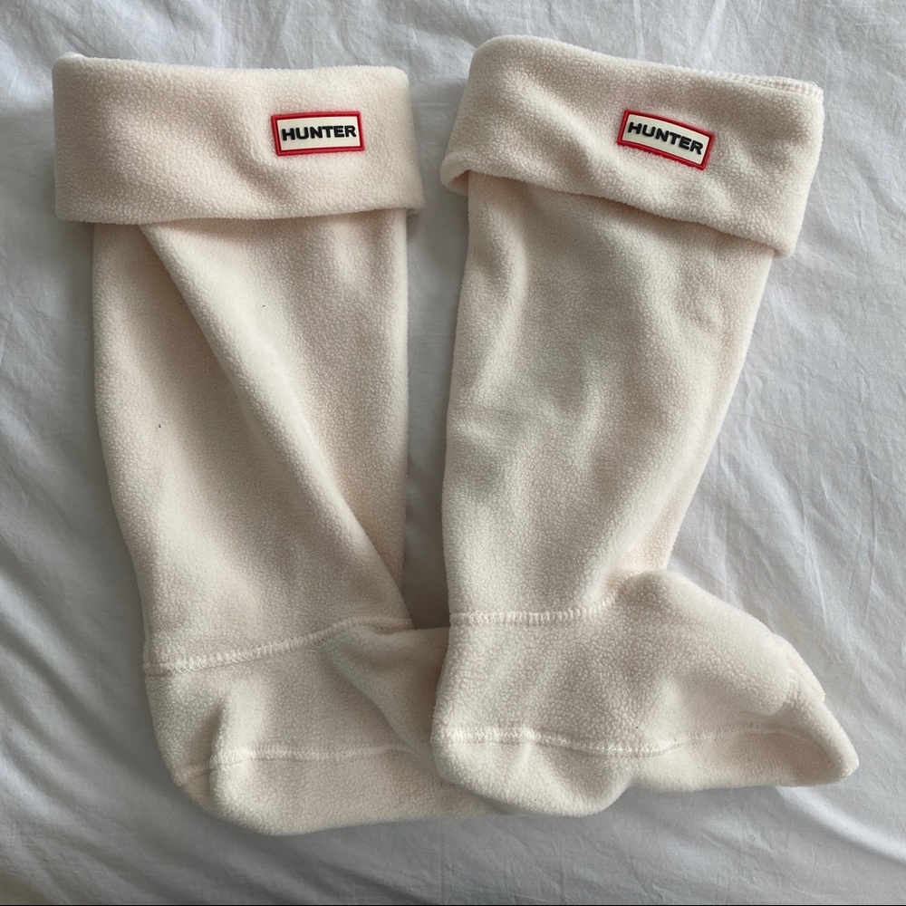 Hunter boot socks white